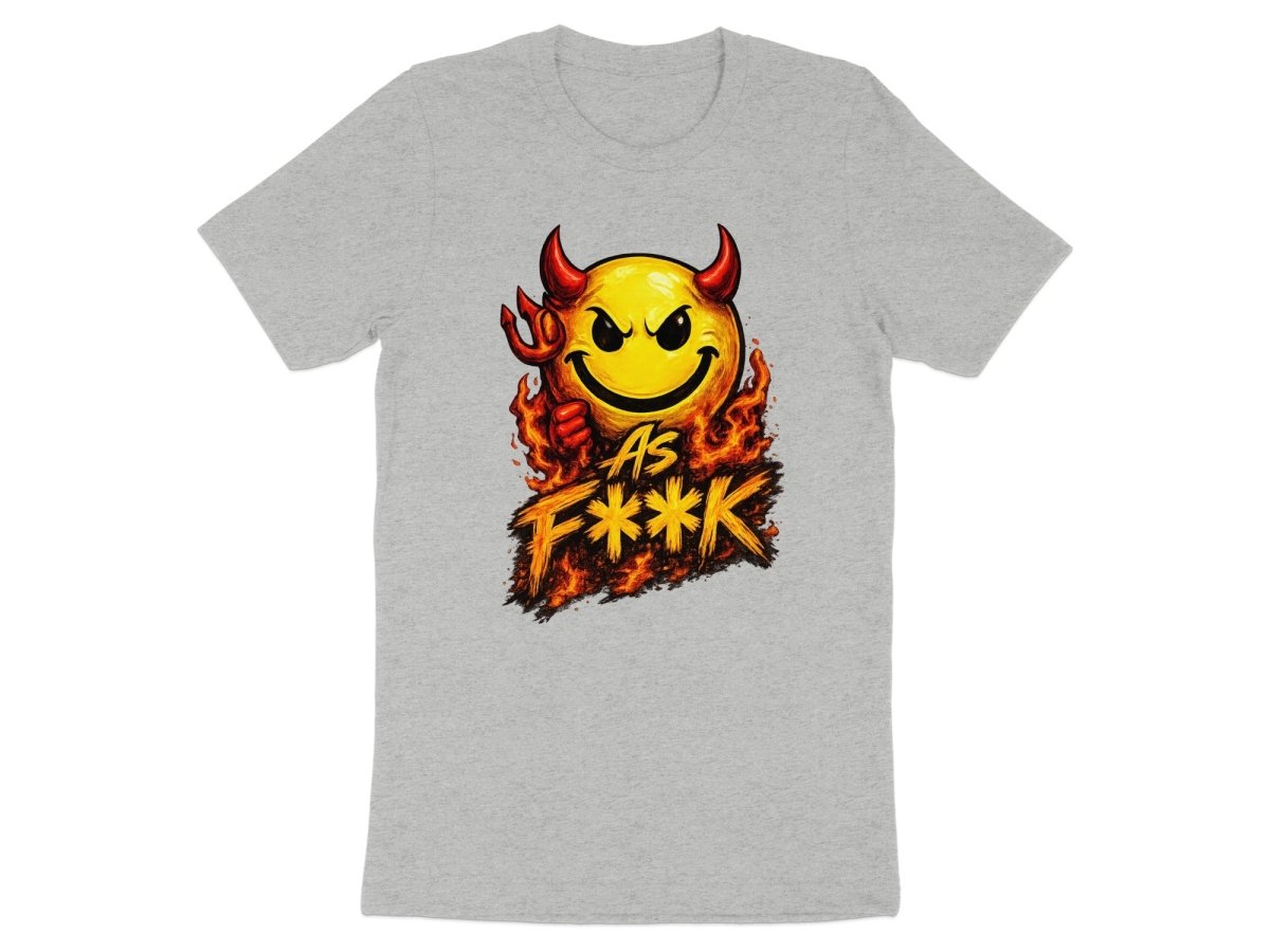 Devil As F**K Emoji T-Shirt | Hellfire Graphic Tee - Anything AF