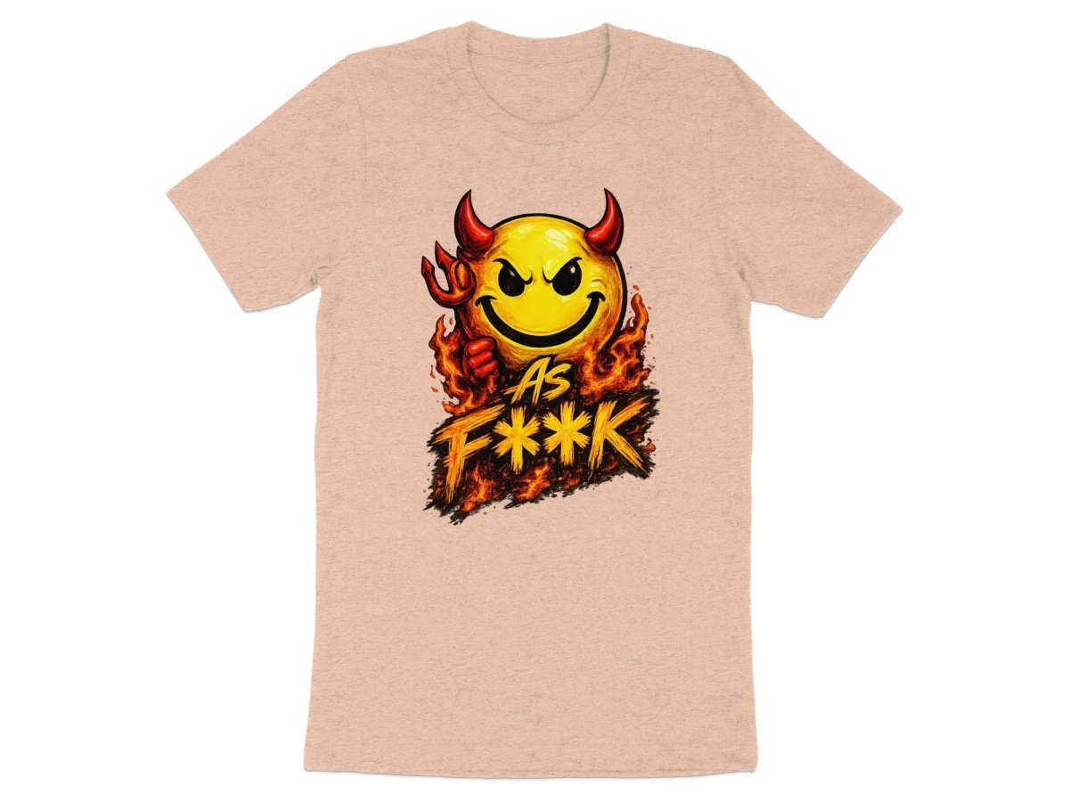 Devil As F**K Emoji T-Shirt | Hellfire Graphic Tee - Anything AF