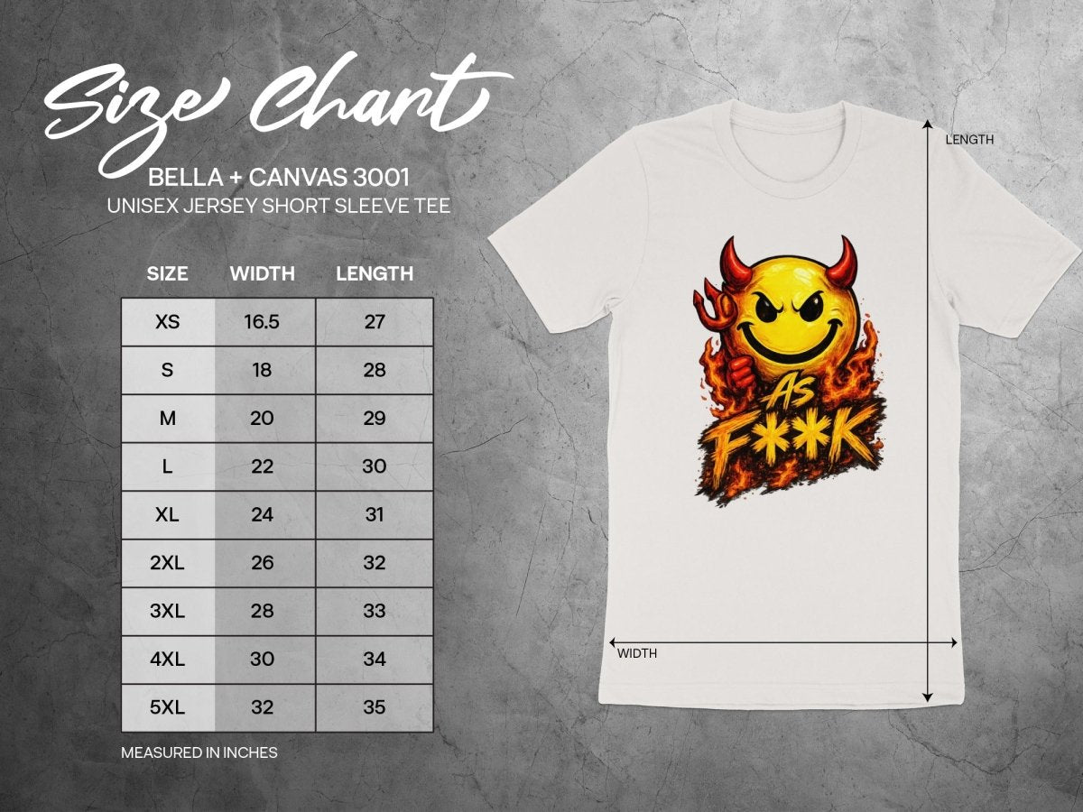 Devil As F**K Emoji T-Shirt | Hellfire Graphic Tee - Anything AF