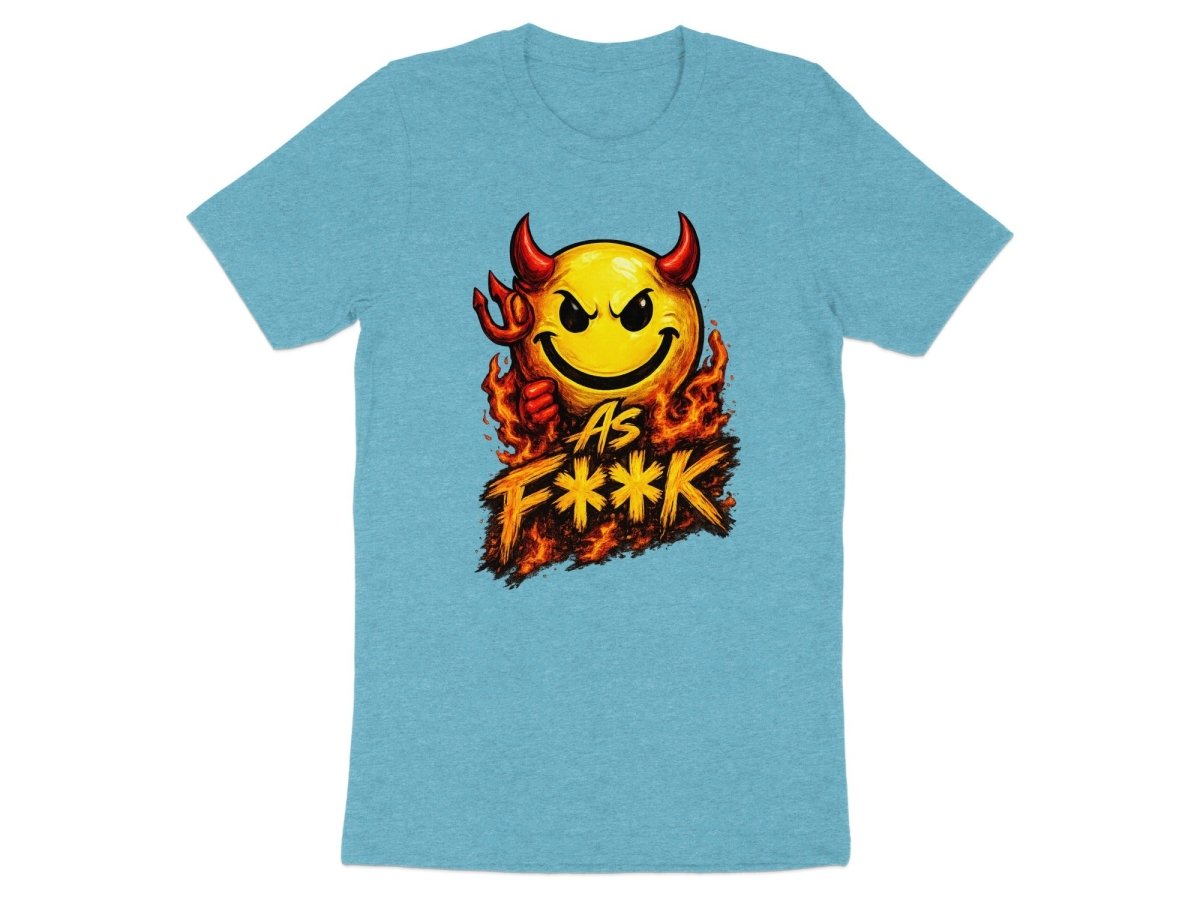 Devil As F**K Emoji T-Shirt | Hellfire Graphic Tee - Anything AF