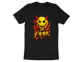 Devil As F**K Emoji T-Shirt | Hellfire Graphic Tee - Anything AF