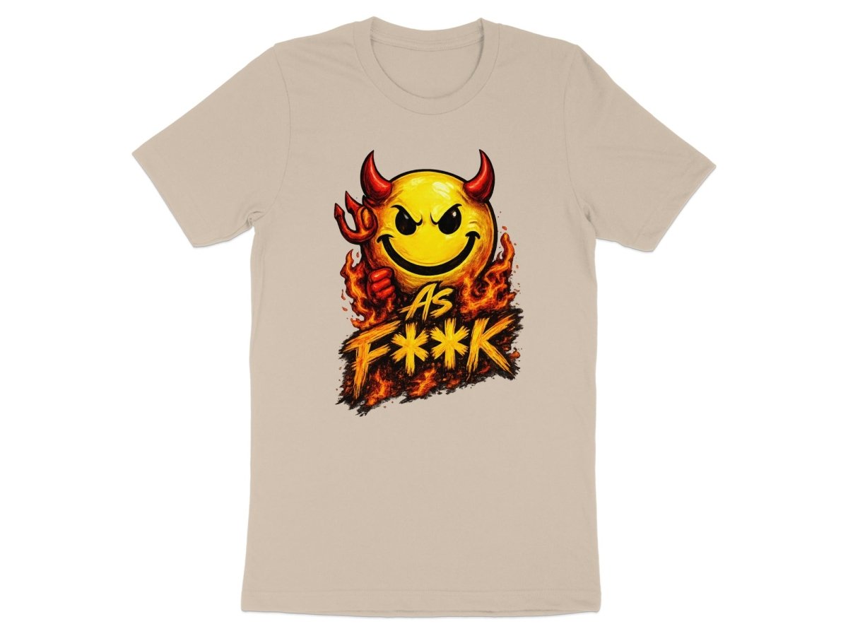 Devil As F**K Emoji T-Shirt | Hellfire Graphic Tee - Anything AF