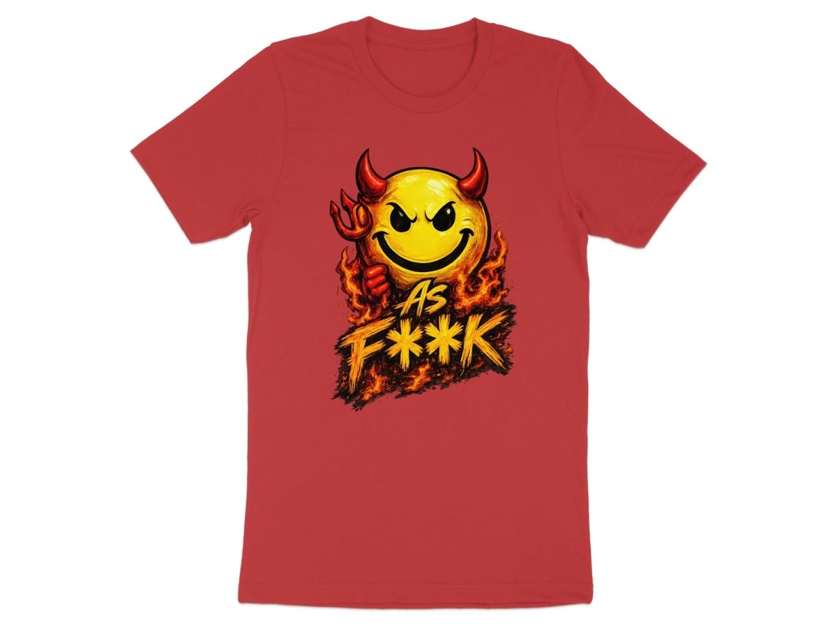 Devil As F**K Emoji T-Shirt | Hellfire Graphic Tee - Anything AF