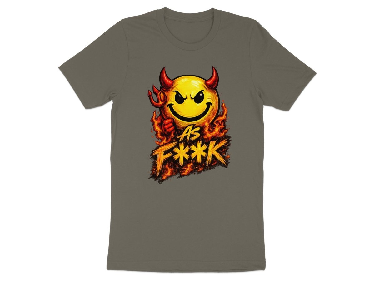Devil As F**K Emoji T-Shirt | Hellfire Graphic Tee - Anything AF