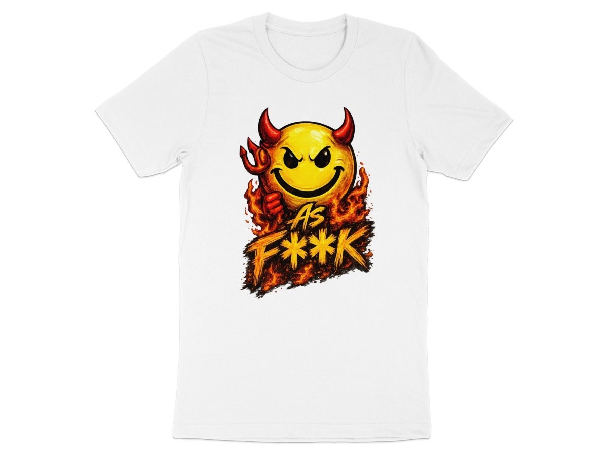 Devil As F**K Emoji T-Shirt | Hellfire Graphic Tee - Anything AF