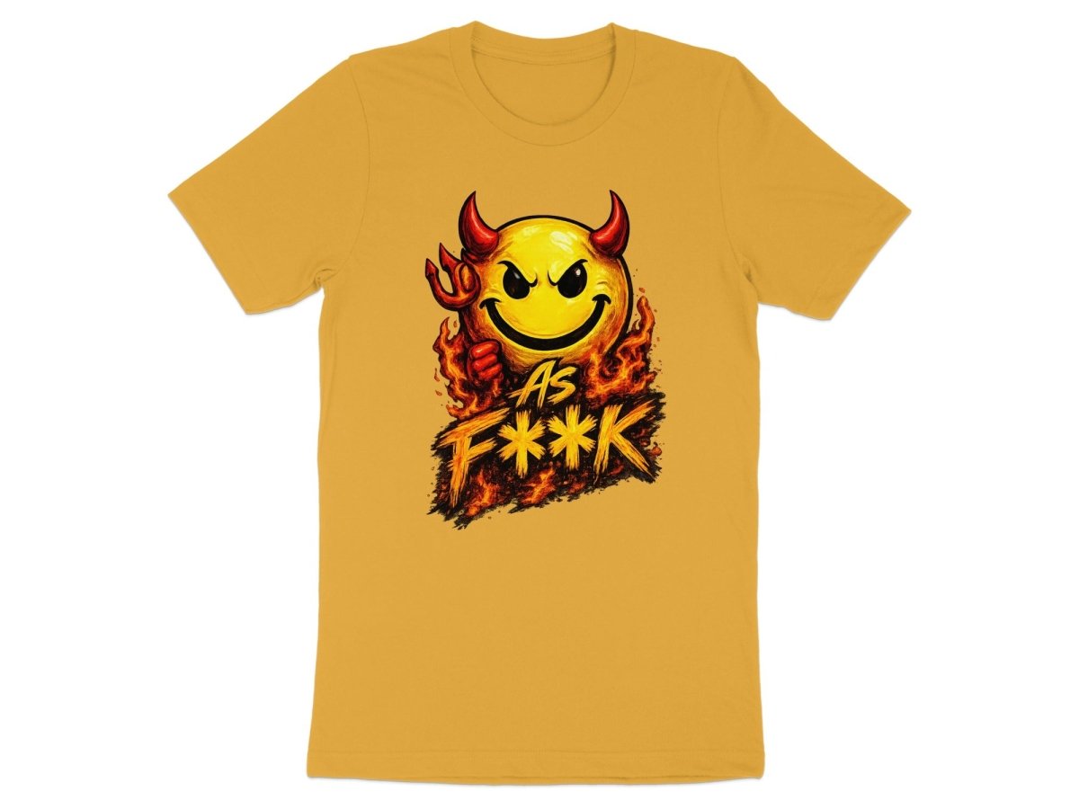 Devil As F**K Emoji T-Shirt | Hellfire Graphic Tee - Anything AF