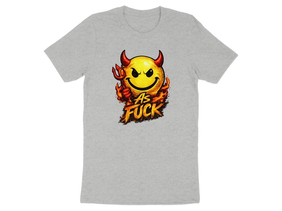 Devil As Fuck Emoji T-Shirt | Hellfire NSFW Graphic Tee - Anything AF