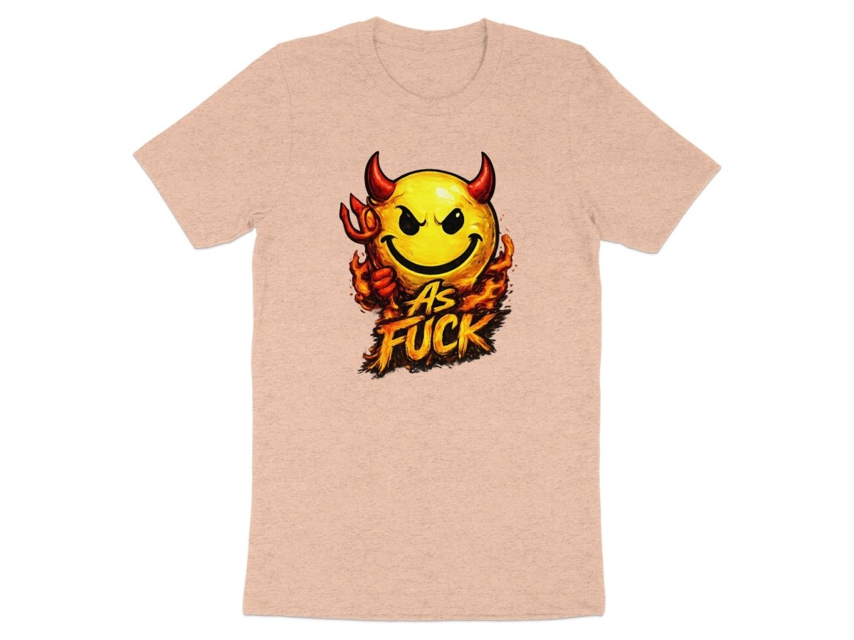 Devil As Fuck Emoji T-Shirt | Hellfire NSFW Graphic Tee - Anything AF