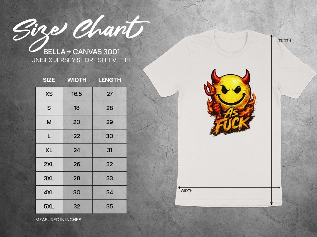 Devil As Fuck Emoji T-Shirt | Hellfire NSFW Graphic Tee - Anything AF