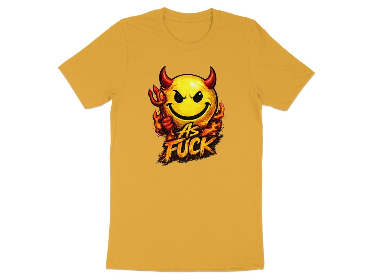 Devil As Fuck Emoji T-Shirt | Hellfire NSFW Graphic Tee - Anything AF