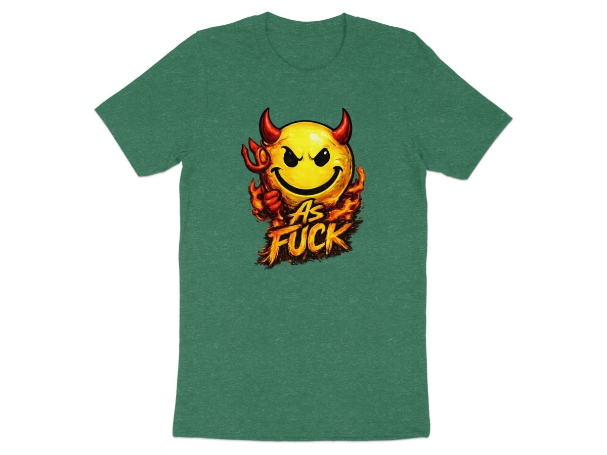 Devil As Fuck Emoji T-Shirt | Hellfire NSFW Graphic Tee - Anything AF