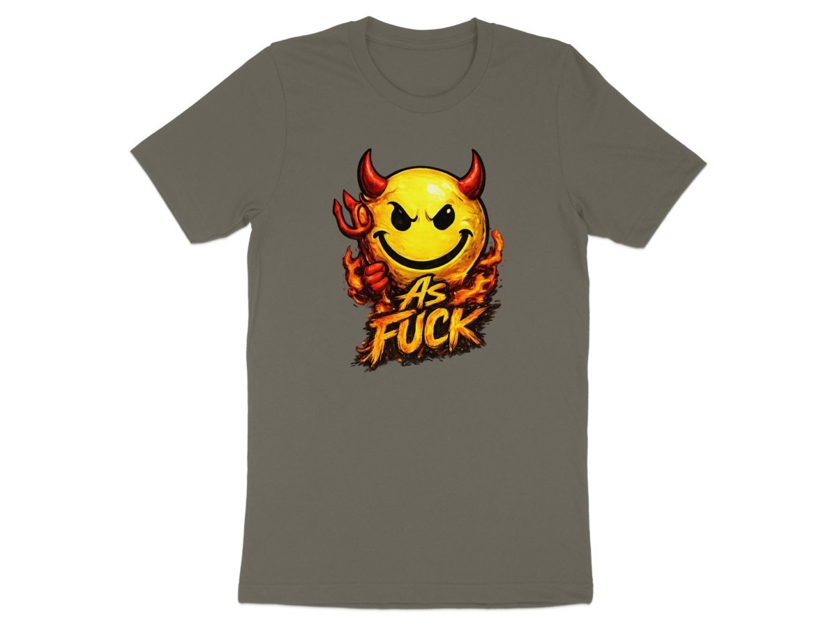 Devil As Fuck Emoji T-Shirt | Hellfire NSFW Graphic Tee - Anything AF