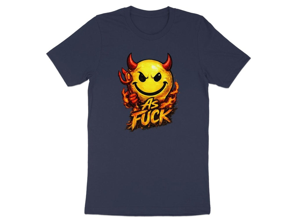 Devil As Fuck Emoji T-Shirt | Hellfire NSFW Graphic Tee - Anything AF