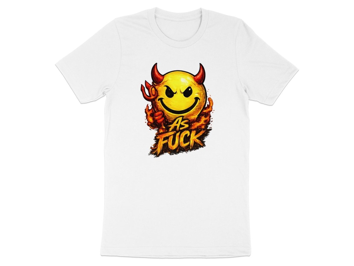 Devil As Fuck Emoji T-Shirt | Hellfire NSFW Graphic Tee - Anything AF