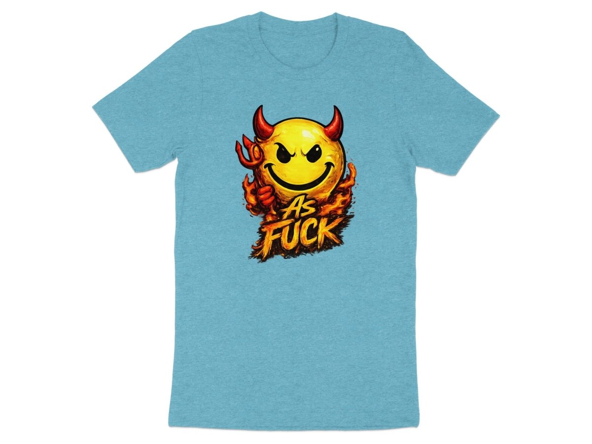Devil As Fuck Emoji T-Shirt | Hellfire NSFW Graphic Tee - Anything AF
