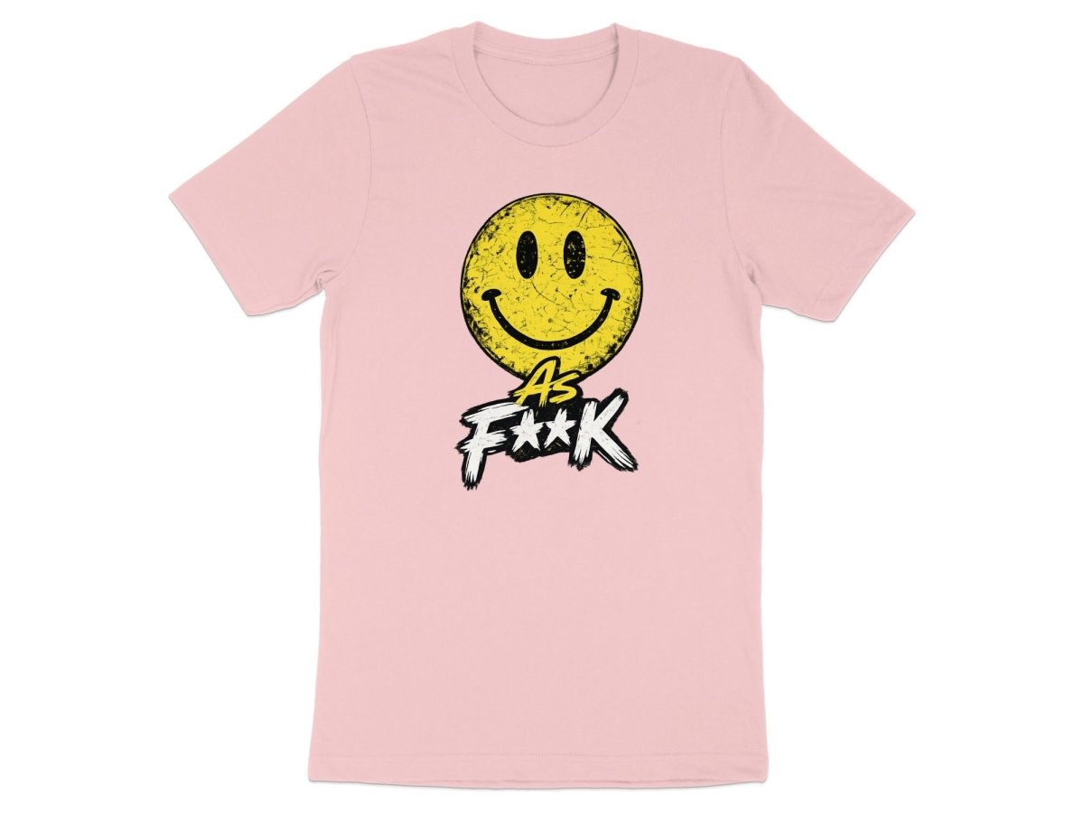 Distressed Smiley As F**K Emoji T-Shirt | Vintage Graphic Tee - Anything AF