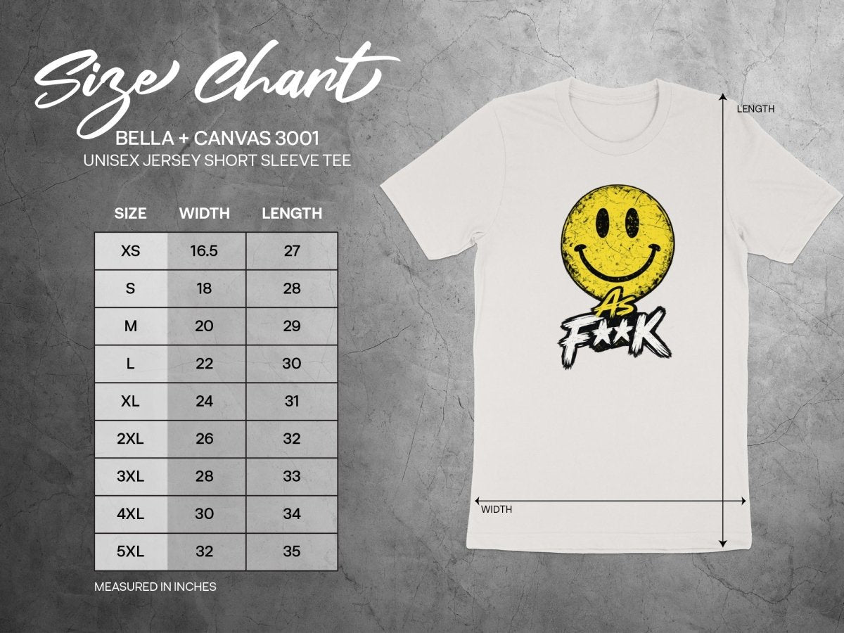 Distressed Smiley As F**K Emoji T-Shirt | Vintage Graphic Tee - Anything AF