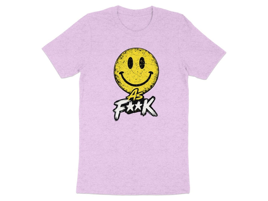 Distressed Smiley As F**K Emoji T-Shirt | Vintage Graphic Tee - Anything AF