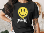Distressed Smiley As F**K Emoji T-Shirt | Vintage Graphic Tee - Anything AF