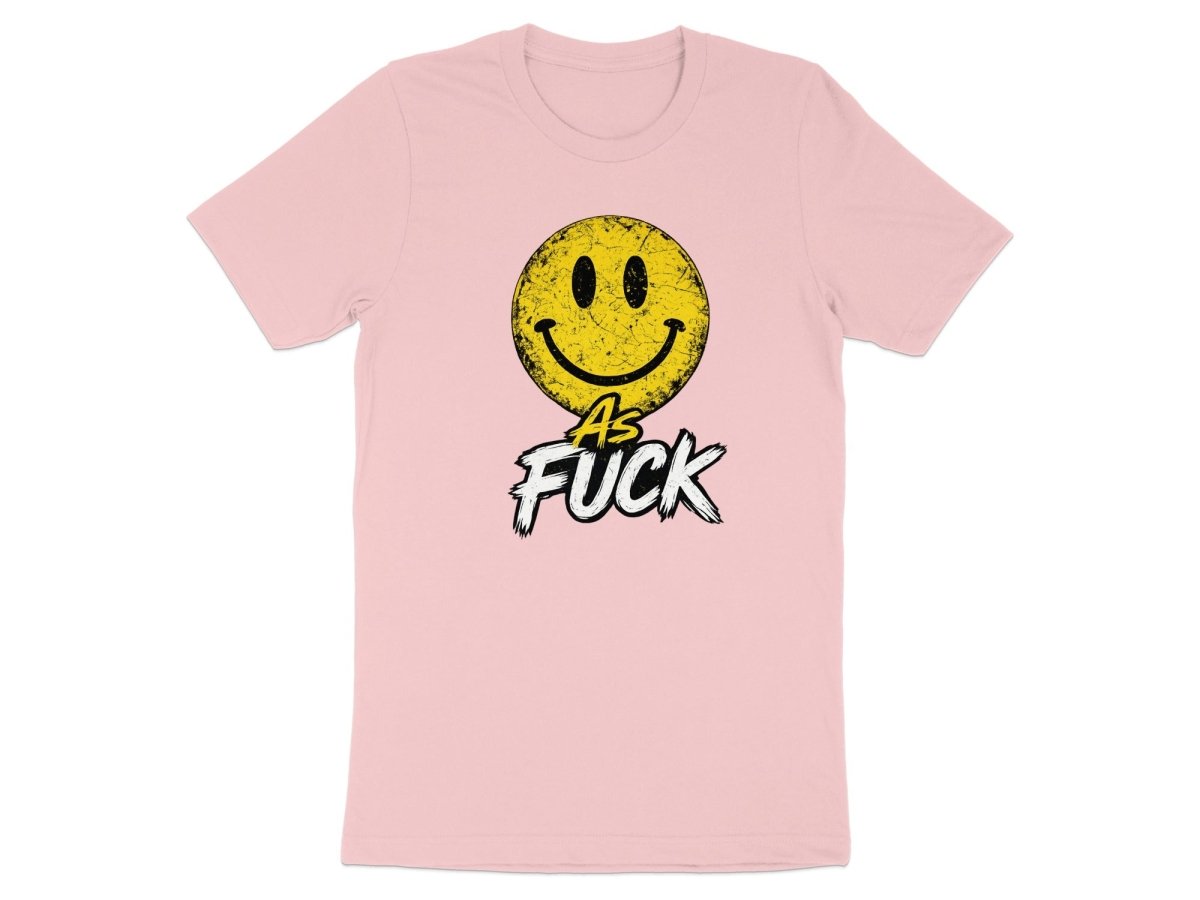Distressed Smiley As Fuck Emoji T-Shirt | Vintage NSFW Graphic Tee - Anything AF