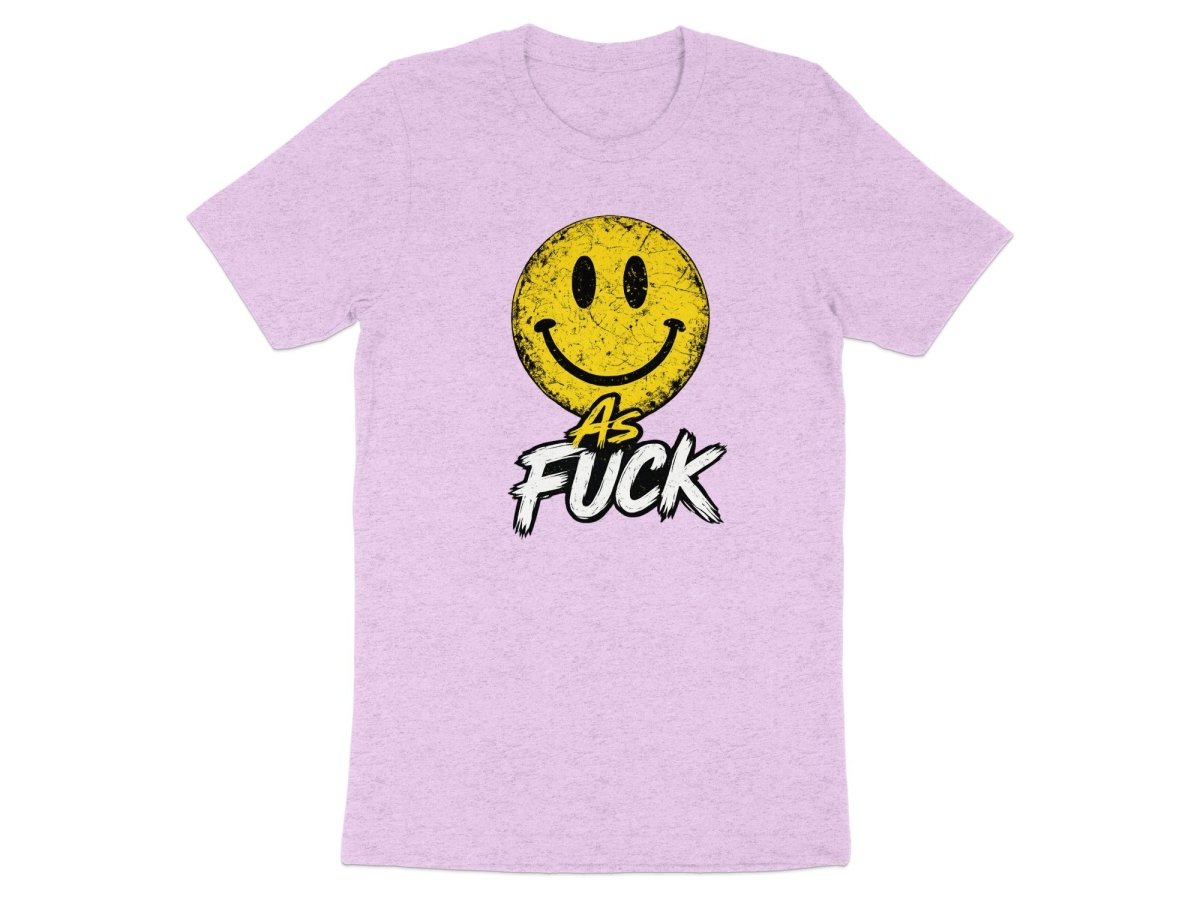 Distressed Smiley As Fuck Emoji T-Shirt | Vintage NSFW Graphic Tee - Anything AF