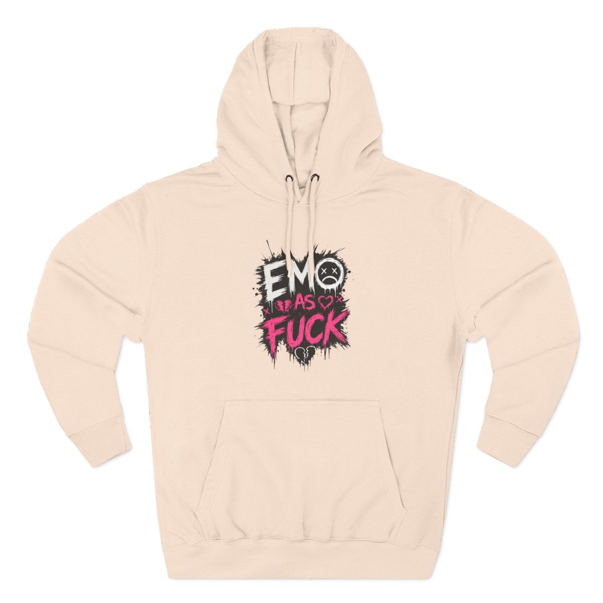 Emo As Fuck Hoodie | Emo Graphic Hooded Sweatshirt | Alternative Goth Scene Hoodie | Lane Seven Premium Fleece Hoodie - Anything AF