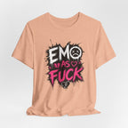 Emo As Fuck T-Shirt | Alternative Emo Graphic Tee | Goth & Scene Aesthetic Shirt | Unisex Softstyle Tee (18 Colors) - Anything AF