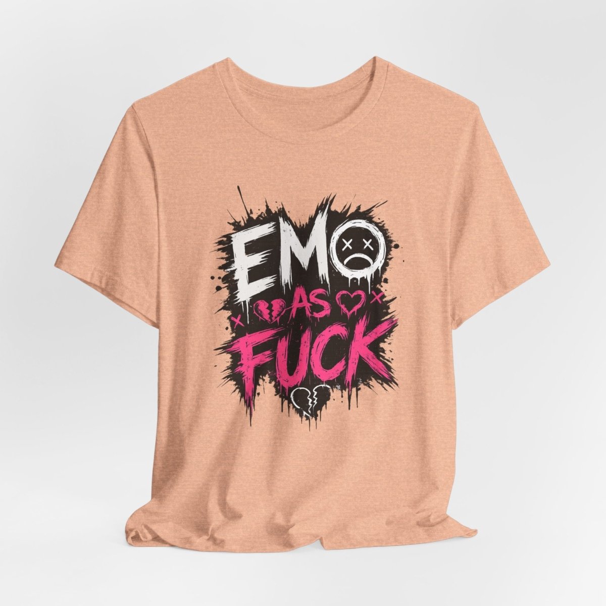 Emo As Fuck T-Shirt | Alternative Emo Graphic Tee | Goth & Scene Aesthetic Shirt | Unisex Softstyle Tee (18 Colors) - Anything AF