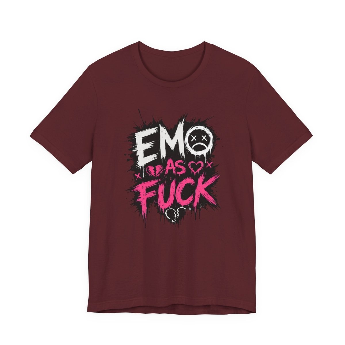 Emo As Fuck T-Shirt | Alternative Emo Graphic Tee | Goth & Scene Aesthetic Shirt | Unisex Softstyle Tee (18 Colors) - Anything AF