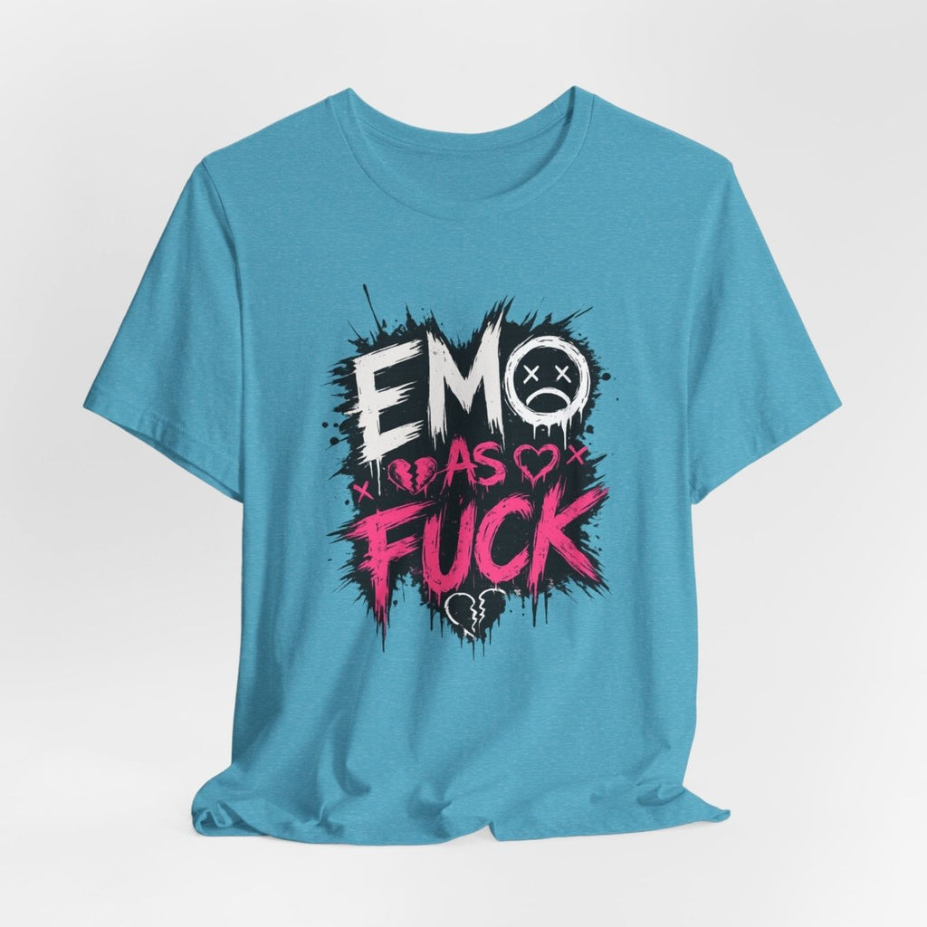 Emo As Fuck T-Shirt | Alternative Emo Graphic Tee | Goth & Scene Aesthetic Shirt | Unisex Softstyle Tee (18 Colors) - Anything AF
