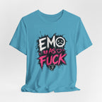 Emo As Fuck T-Shirt | Alternative Emo Graphic Tee | Goth & Scene Aesthetic Shirt | Unisex Softstyle Tee (18 Colors) - Anything AF