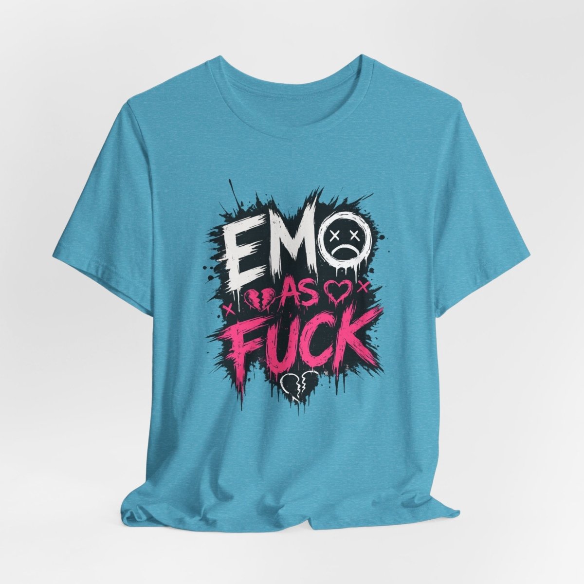 Emo As Fuck T-Shirt | Alternative Emo Graphic Tee | Goth & Scene Aesthetic Shirt | Unisex Softstyle Tee (18 Colors) - Anything AF