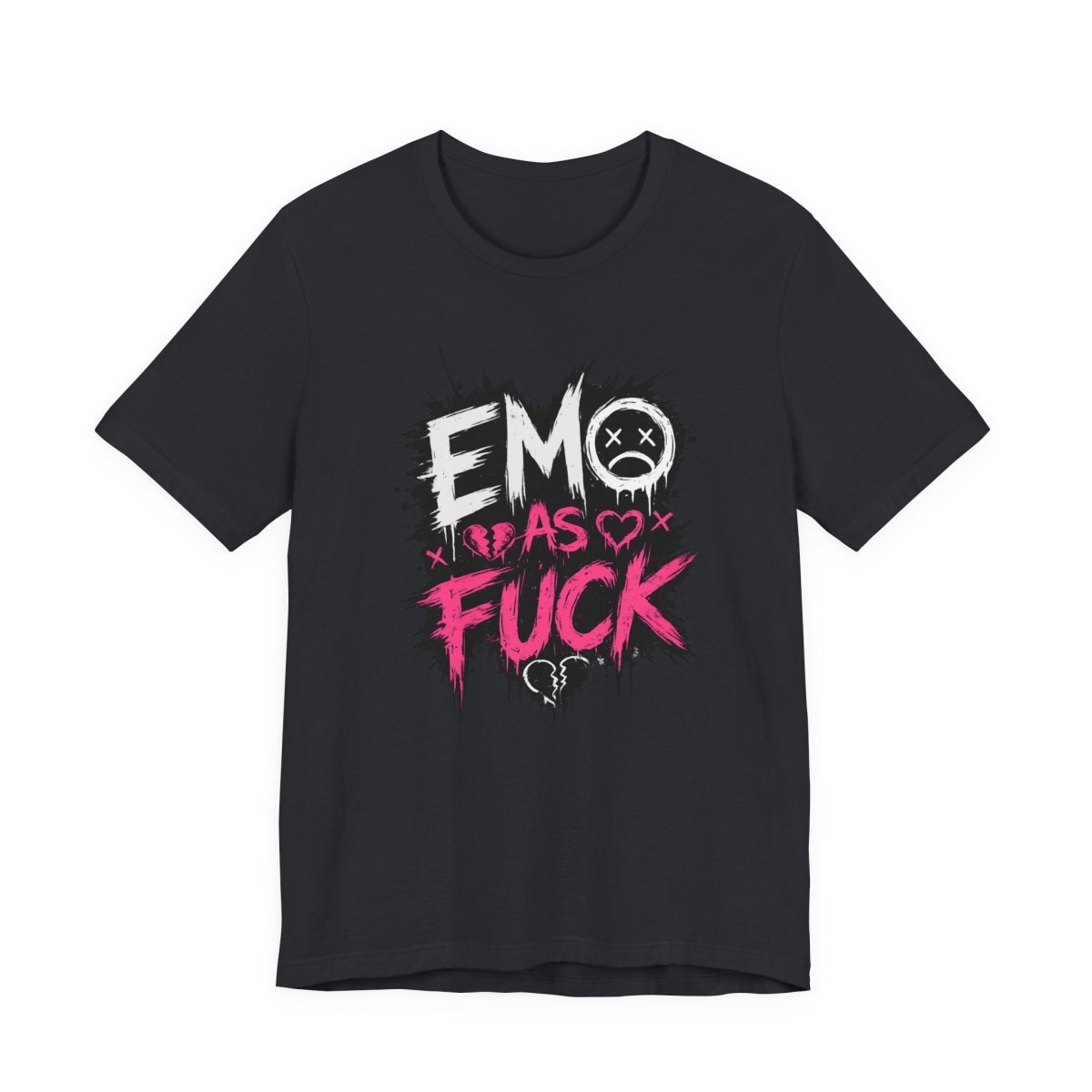 Emo As Fuck T-Shirt | Alternative Emo Graphic Tee | Goth & Scene Aesthetic Shirt | Unisex Softstyle Tee (18 Colors) - Anything AF