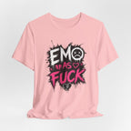 Emo As Fuck T-Shirt | Alternative Emo Graphic Tee | Goth & Scene Aesthetic Shirt | Unisex Softstyle Tee (18 Colors) - Anything AF