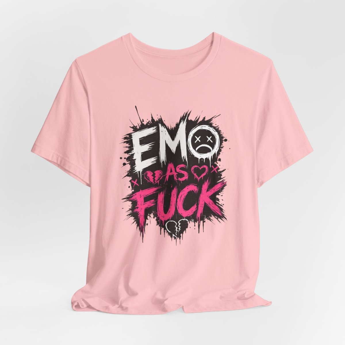 Emo As Fuck T-Shirt | Alternative Emo Graphic Tee | Goth & Scene Aesthetic Shirt | Unisex Softstyle Tee (18 Colors) - Anything AF