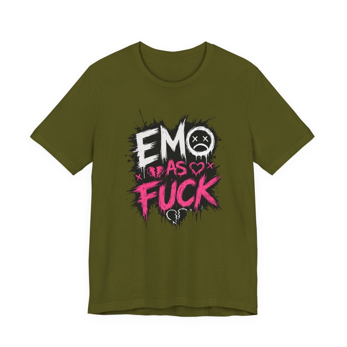 Emo As Fuck T-Shirt | Alternative Emo Graphic Tee | Goth & Scene Aesthetic Shirt | Unisex Softstyle Tee (18 Colors) - Anything AF