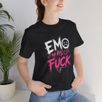 Emo As Fuck T-Shirt | Alternative Emo Graphic Tee | Goth & Scene Aesthetic Shirt | Unisex Softstyle Tee (18 Colors) - Anything AF