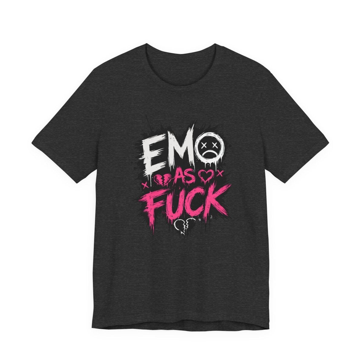 Emo As Fuck T-Shirt | Alternative Emo Graphic Tee | Goth & Scene Aesthetic Shirt | Unisex Softstyle Tee (18 Colors) - Anything AF