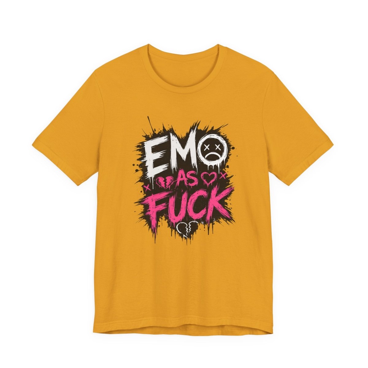 Emo As Fuck T-Shirt | Alternative Emo Graphic Tee | Goth & Scene Aesthetic Shirt | Unisex Softstyle Tee (18 Colors) - Anything AF