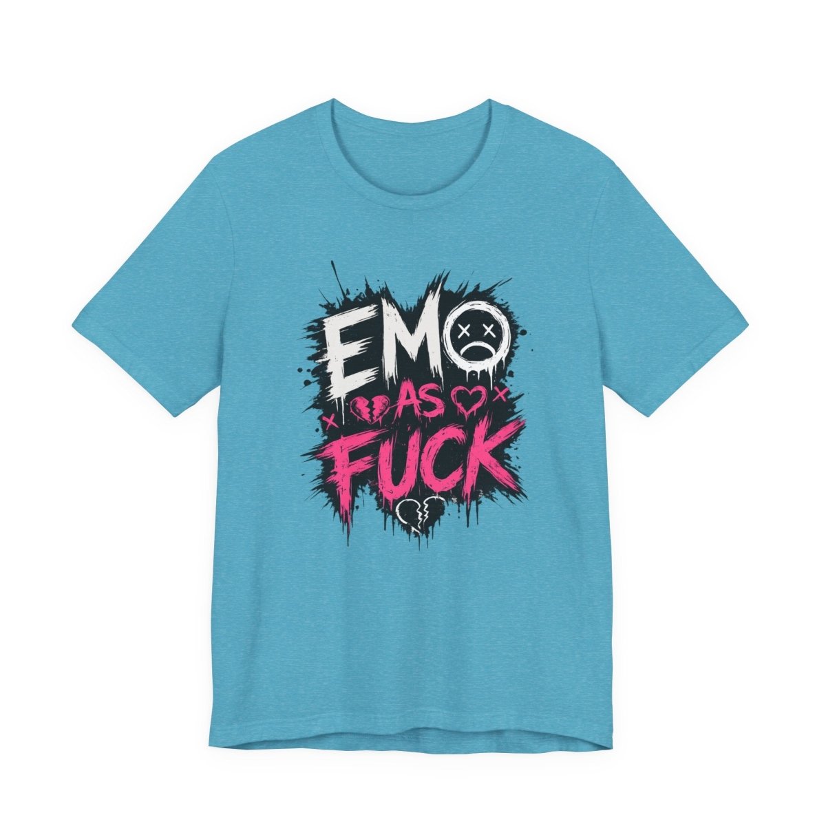 Emo As Fuck T-Shirt | Alternative Emo Graphic Tee | Goth & Scene Aesthetic Shirt | Unisex Softstyle Tee (18 Colors) - Anything AF