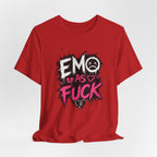Emo As Fuck T-Shirt | Alternative Emo Graphic Tee | Goth & Scene Aesthetic Shirt | Unisex Softstyle Tee (18 Colors) - Anything AF