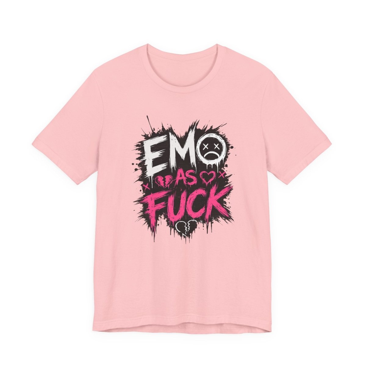 Emo As Fuck T-Shirt | Alternative Emo Graphic Tee | Goth & Scene Aesthetic Shirt | Unisex Softstyle Tee (18 Colors) - Anything AF