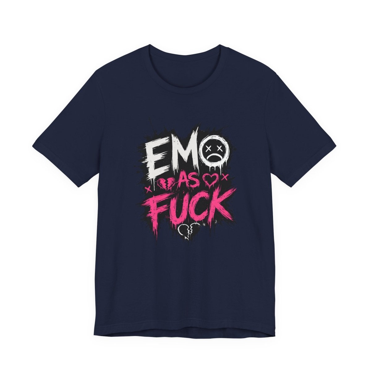 Emo As Fuck T-Shirt | Alternative Emo Graphic Tee | Goth & Scene Aesthetic Shirt | Unisex Softstyle Tee (18 Colors) - Anything AF