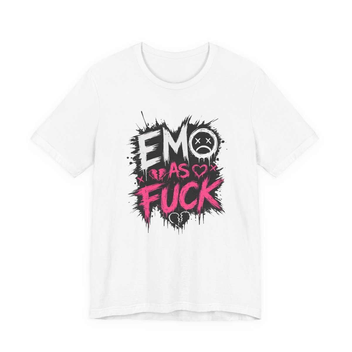 Emo As Fuck T-Shirt | Alternative Emo Graphic Tee | Goth & Scene Aesthetic Shirt | Unisex Softstyle Tee (18 Colors) - Anything AF