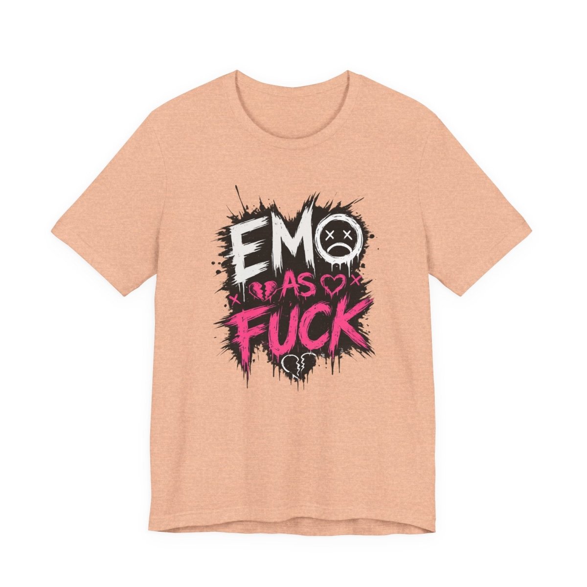 Emo As Fuck T-Shirt | Alternative Emo Graphic Tee | Goth & Scene Aesthetic Shirt | Unisex Softstyle Tee (18 Colors) - Anything AF