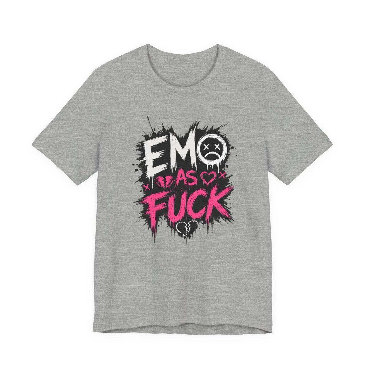 Emo As Fuck T-Shirt | Alternative Emo Graphic Tee | Goth & Scene Aesthetic Shirt | Unisex Softstyle Tee (18 Colors) - Anything AF