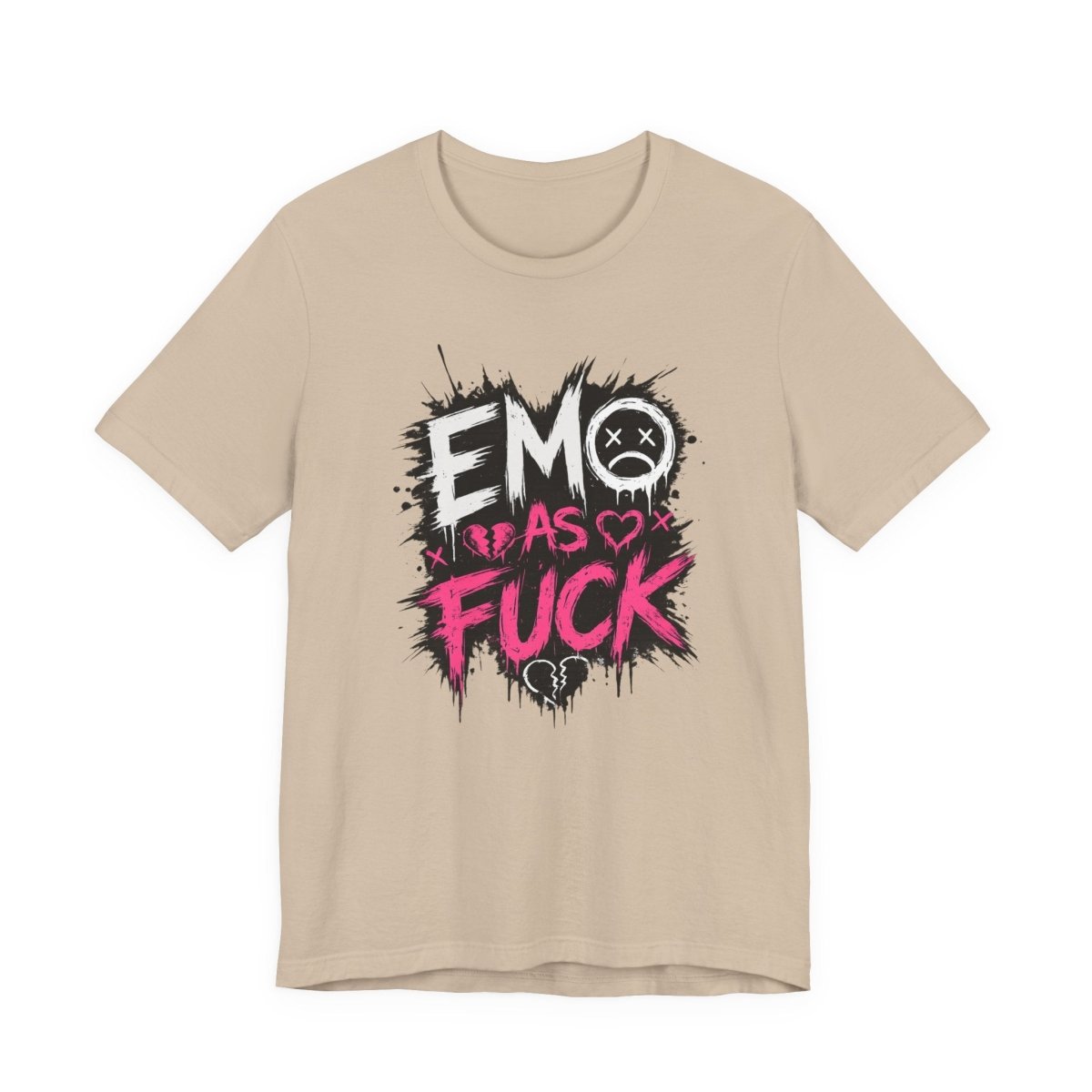 Emo As Fuck T-Shirt | Alternative Emo Graphic Tee | Goth & Scene Aesthetic Shirt | Unisex Softstyle Tee (18 Colors) - Anything AF
