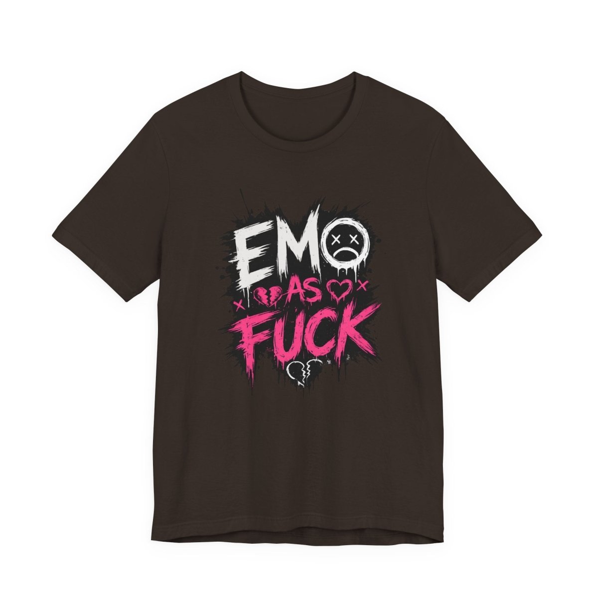Emo As Fuck T-Shirt | Alternative Emo Graphic Tee | Goth & Scene Aesthetic Shirt | Unisex Softstyle Tee (18 Colors) - Anything AF