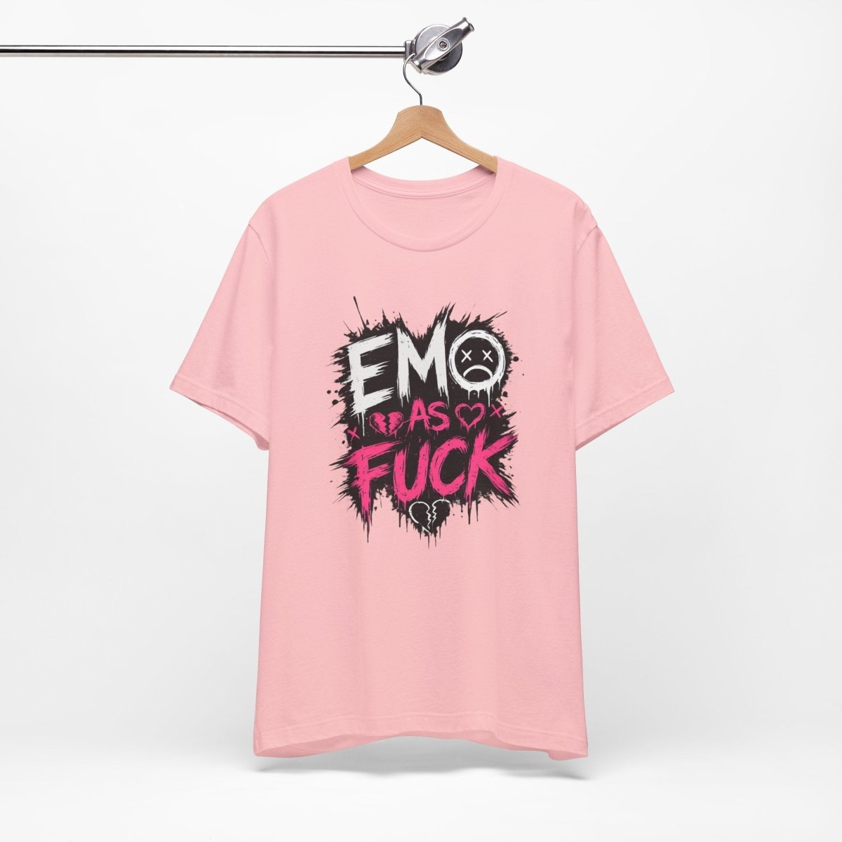 Emo As Fuck T-Shirt | Alternative Emo Graphic Tee | Goth & Scene Aesthetic Shirt | Unisex Softstyle Tee (18 Colors) - Anything AF