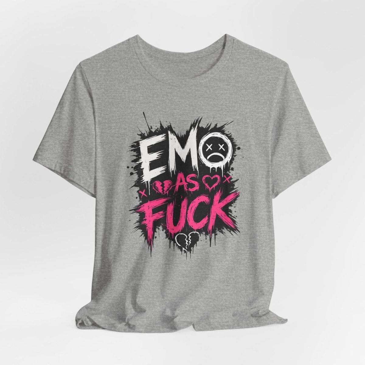 Emo As Fuck T-Shirt | Alternative Emo Graphic Tee | Goth & Scene Aesthetic Shirt | Unisex Softstyle Tee (18 Colors) - Anything AF